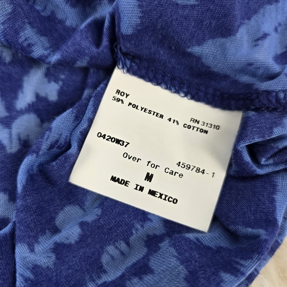 AB Studio Blue Ruffle Front Top - Picture 7 of 12